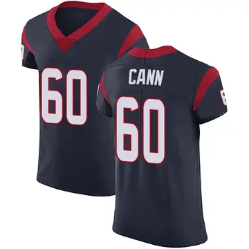 Nike A.J. Cann Men's Elite Houston Texans Navy Blue Team Color Vapor Untouchable Jersey