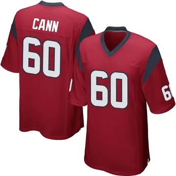 Nike A.J. Cann Men's Game Houston Texans Red Alternate Jersey
