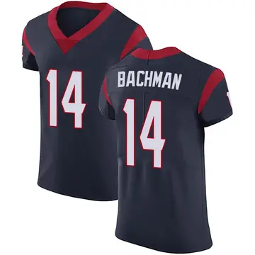 Nike Alex Bachman Men's Elite Houston Texans Navy Blue Team Color Vapor Untouchable Jersey