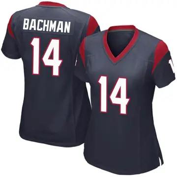 Nike Alex Bachman Women's Game Houston Texans Navy Blue Team Color Jersey