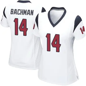 Nike Alex Bachman Women's Game Houston Texans White Jersey