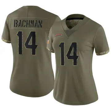 Nike Alex Bachman Women's Limited Houston Texans Olive 2022 Salute To Service Jersey