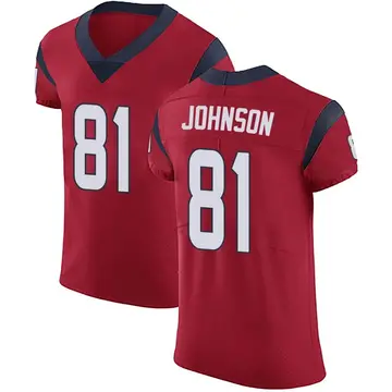 Nike Andre Johnson Men's Elite Houston Texans Red Alternate Vapor Untouchable Jersey