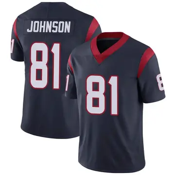 Nike Andre Johnson Men's Limited Houston Texans Navy Blue Team Color Vapor Untouchable Jersey