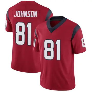 Nike Andre Johnson Men's Limited Houston Texans Red Alternate Vapor Untouchable Jersey