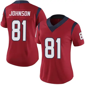 Nike Andre Johnson Women's Limited Houston Texans Red Alternate Vapor Untouchable Jersey