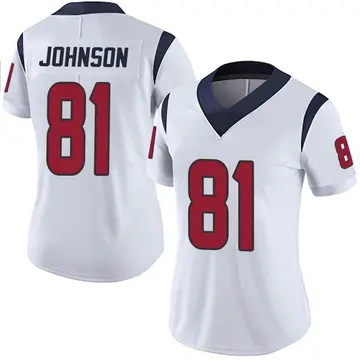 Nike Andre Johnson Women's Limited Houston Texans White Vapor Untouchable Jersey