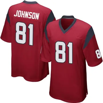 Nike Andre Johnson Youth Game Houston Texans Red Alternate Jersey