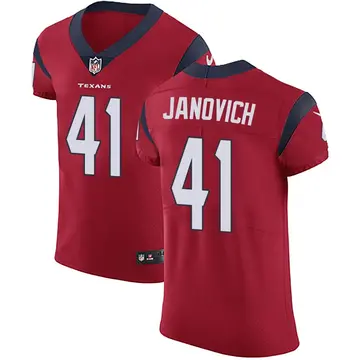 Nike Andy Janovich Men's Elite Houston Texans Red Alternate Vapor Untouchable Jersey