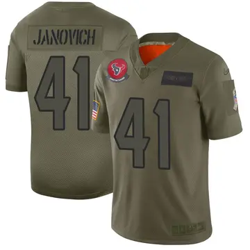Nike Andy Janovich Men's Limited Houston Texans Camo 2019 Salute to Service Jersey