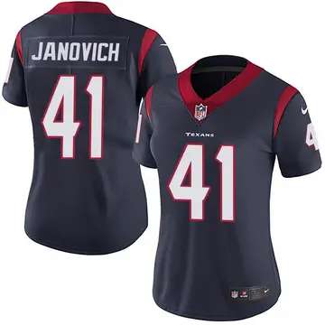 Nike Andy Janovich Women's Limited Houston Texans Navy Blue Team Color Vapor Untouchable Jersey