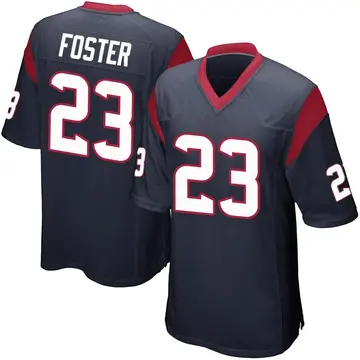 Nike Arian Foster Men's Game Houston Texans Navy Blue Team Color Jersey