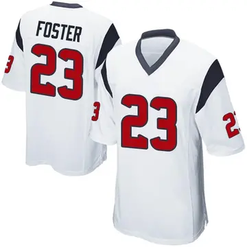 Nike Arian Foster Men's Game Houston Texans White Jersey