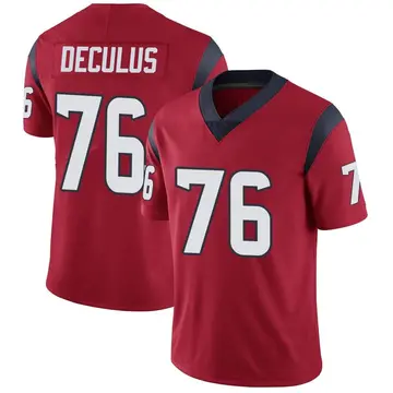 Nike Austin Deculus Men's Limited Houston Texans Red Alternate Vapor Untouchable Jersey