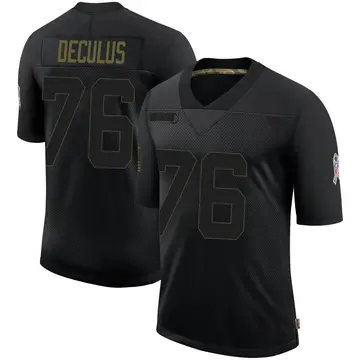 Nike Austin Deculus Youth Limited Houston Texans Black 2020 Salute To Service Jersey
