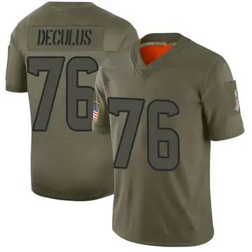 Nike Austin Deculus Youth Limited Houston Texans Camo 2019 Salute to Service Jersey