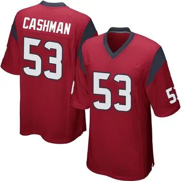 Nike Blake Cashman Men's Game Houston Texans Red Alternate Jersey
