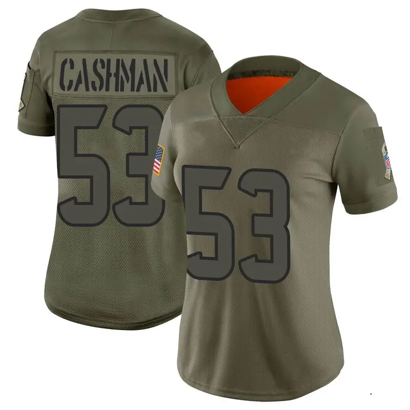 Nike Blake Cashman Women's Limited Houston Texans Camo 2019 Salute to Service Jersey