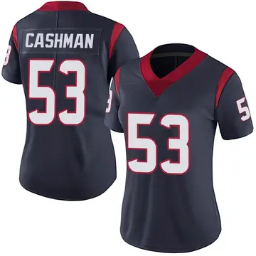 Nike Blake Cashman Women's Limited Houston Texans Navy Blue Team Color Vapor Untouchable Jersey