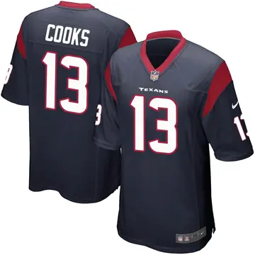 Nike Brandin Cooks Men's Game Houston Texans Navy Blue Team Color Jersey