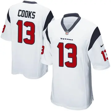 Nike Brandin Cooks Men's Game Houston Texans White Jersey