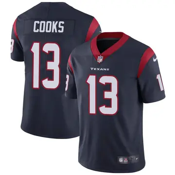 Nike Brandin Cooks Men's Limited Houston Texans Navy Blue Team Color Vapor Untouchable Jersey