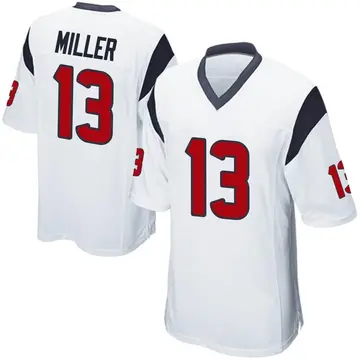 Nike Braxton Miller Men's Game Houston Texans White Jersey