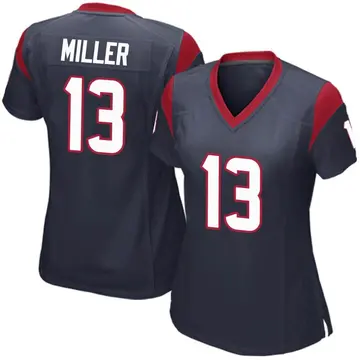 Nike Braxton Miller Women's Game Houston Texans Navy Blue Team Color Jersey