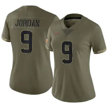 Nike Brevin Jordan Women's Limited Houston Texans Olive 2022 Salute To Service Jersey