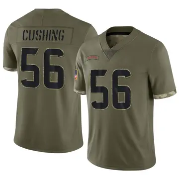 Nike Brian Cushing Youth Limited Houston Texans Olive 2022 Salute To Service Jersey