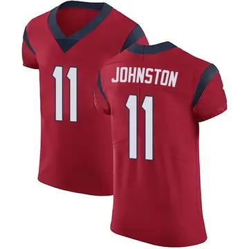 Nike Cameron Johnston Men's Elite Houston Texans Red Alternate Vapor Untouchable Jersey