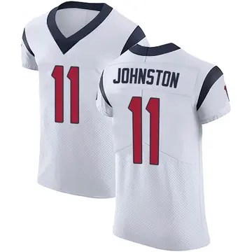 Nike Cameron Johnston Men's Elite Houston Texans White Vapor Untouchable Jersey