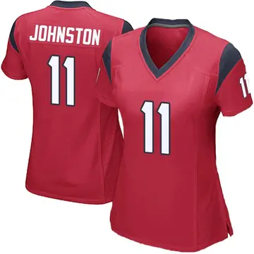 Nike Cameron Johnston Women's Game Houston Texans Red Alternate Jersey