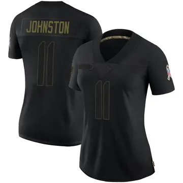 Nike Cameron Johnston Women's Limited Houston Texans Black 2020 Salute To Service Jersey