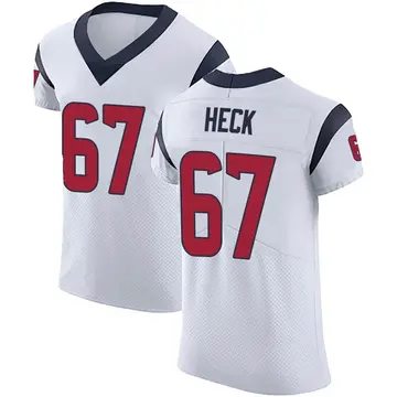 Nike Charlie Heck Men's Elite Houston Texans White Vapor Untouchable Jersey