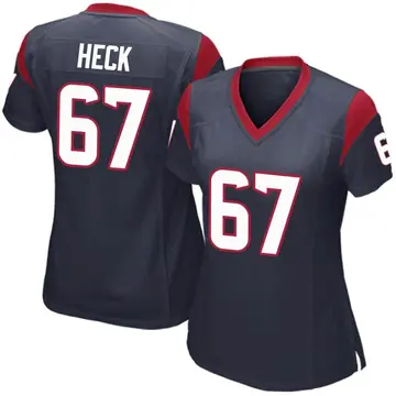Nike Charlie Heck Women's Game Houston Texans Navy Blue Team Color Jersey