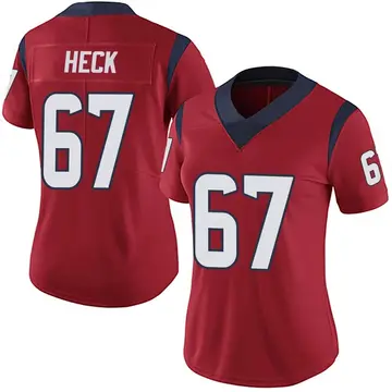 Nike Charlie Heck Women's Limited Houston Texans Red Alternate Vapor Untouchable Jersey