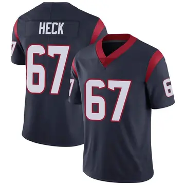 Nike Charlie Heck Youth Limited Houston Texans Navy Blue Team Color Vapor Untouchable Jersey