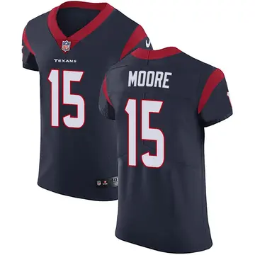 Nike Chris Moore Men's Elite Houston Texans Navy Blue Team Color Vapor Untouchable Jersey