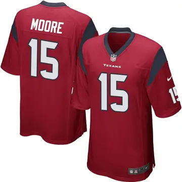Nike Chris Moore Men's Game Houston Texans Red Alternate Jersey