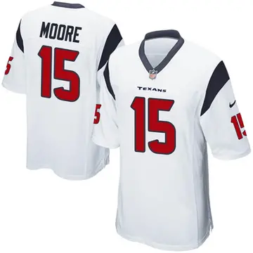 Nike Chris Moore Men's Game Houston Texans White Jersey