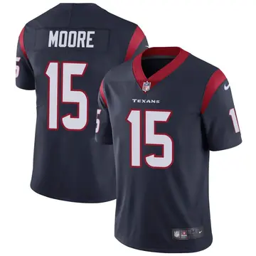 Nike Chris Moore Men's Limited Houston Texans Navy Blue Team Color Vapor Untouchable Jersey