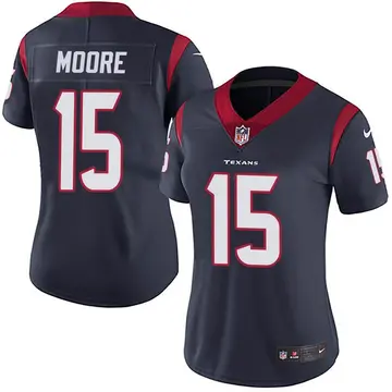 Nike Chris Moore Women's Limited Houston Texans Navy Blue Team Color Vapor Untouchable Jersey
