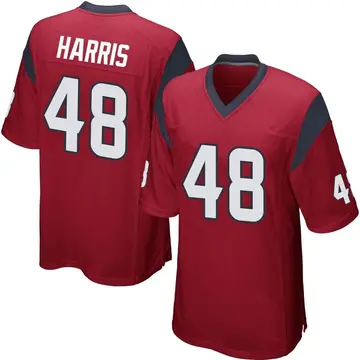 Nike Christian Harris Men's Game Houston Texans Red Alternate Jersey