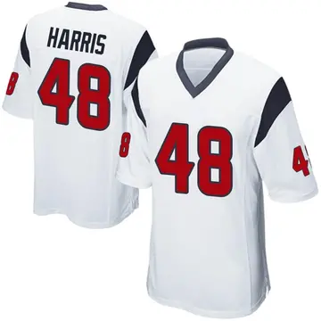 Nike Christian Harris Men's Game Houston Texans White Jersey