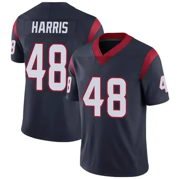 Nike Christian Harris Men's Limited Houston Texans Navy Blue Team Color Vapor Untouchable Jersey