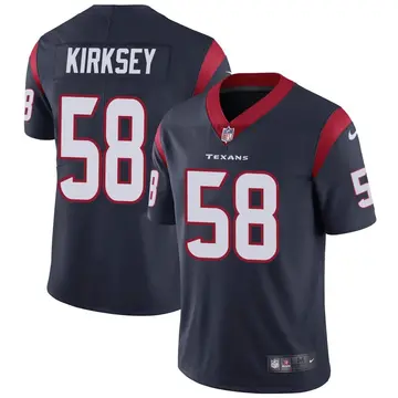 Nike Christian Kirksey Men's Limited Houston Texans Navy Blue Team Color Vapor Untouchable Jersey