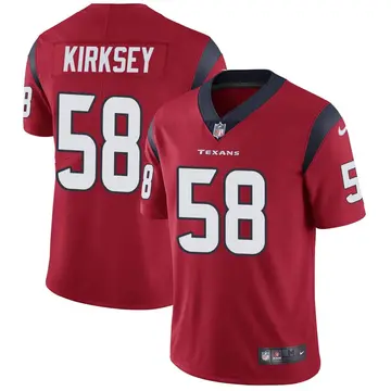 Nike Christian Kirksey Men's Limited Houston Texans Red Alternate Vapor Untouchable Jersey