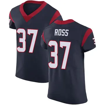 Nike D'Angelo Ross Men's Elite Houston Texans Navy Blue Team Color Vapor Untouchable Jersey