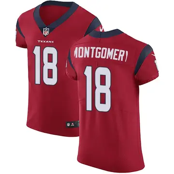 Nike D.J. Montgomery Men's Elite Houston Texans Red Alternate Vapor Untouchable Jersey
